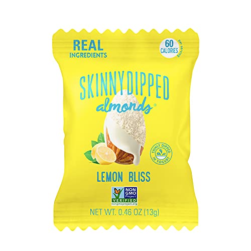 SkinnyDipped Lemon Bliss Yogurt Covered Almonds, Healthy Snack, ...