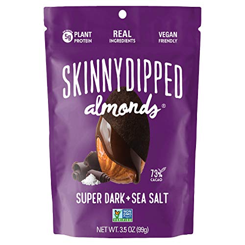 Skinnydipped Superdark + Sea Salt Chocolate Covered Almonds, 3.5
