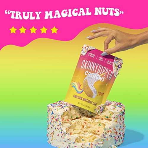 SkinnyDipped Unicorn Birthday Cake Cashews, Healthy Snack, Plant...