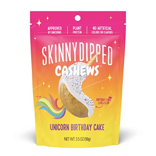 SkinnyDipped Unicorn Birthday Cake Cashews, Healthy Snack, Plant...