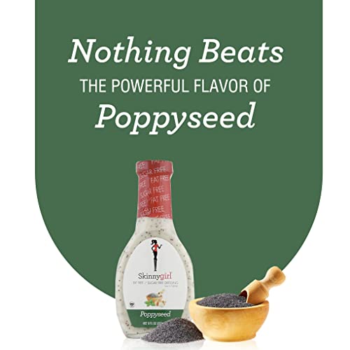 Skinnygirl Salad Dressing, Poppyseed, 8 Ounce Pack Of 12