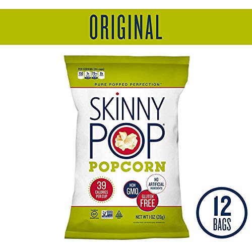 Skinnypop Original Popped Popcorn, 12-Pack Of 1.0Oz Individual B