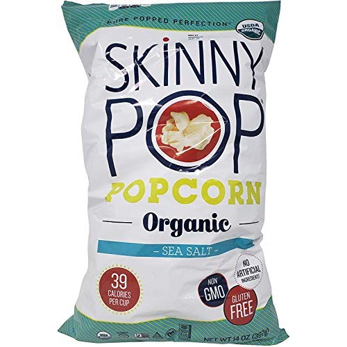 Skinny Pop Organic Popcorn Sea Salt Pure Popped Perfection 14 Oz