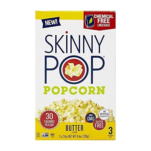 Skinnypop Microwave Popcorn Bags, Healthy Snacks Microwavable Ba
