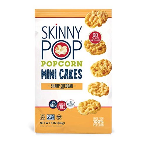 Skinnypop Mini Popcorn Cakes, Sharp Cheddar, 5 Ounce