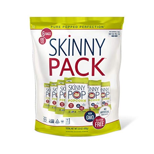 Skinnypop Original Popped Popcorn, 100 Calorie Bags, Vegan, Glut