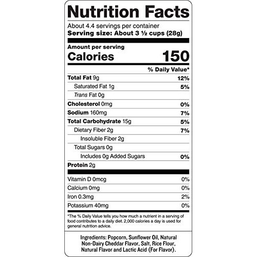 Skinnypop Popcorn, White Cheddar, 4.4 Oz