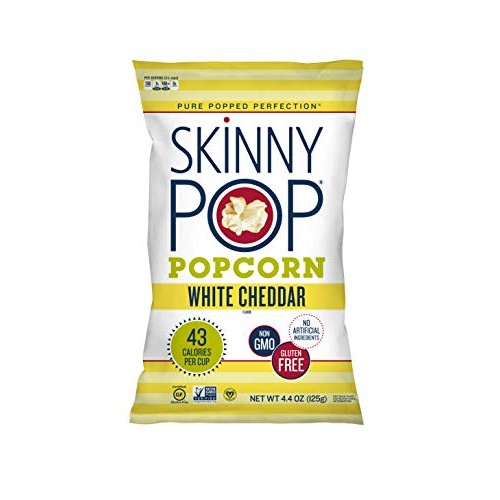 Skinnypop Popcorn, White Cheddar, 4.4 Oz
