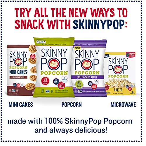 Skinnypop Popped Popcorn Variety Original &Amp; White Cheddar, Ind