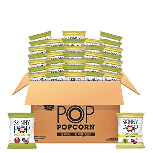 Skinnypop Popped Popcorn Variety Original &Amp; White Cheddar, Ind