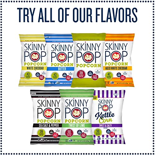 SkinnyPop Sweet & Salty Kettle Popcorn, Gluten Free, Non-GMO, He...