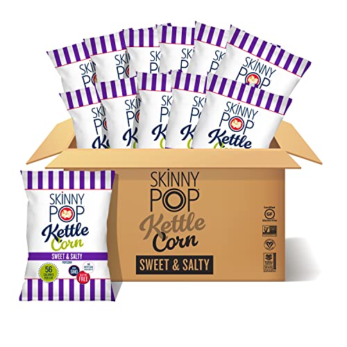SkinnyPop Sweet & Salty Kettle Popcorn, Gluten Free, Non-GMO, He...