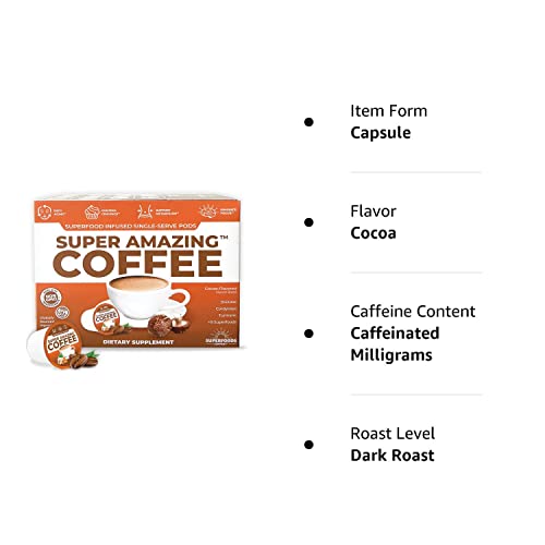 Amazing Coffee by Superfoods Company - Single Serve Pods Of Supe...