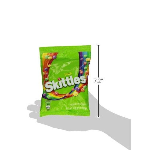 Skittles Bite Size Candy, Sours, 5.7 Ounce Bag