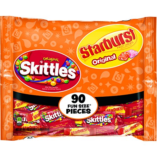 Skittles &Amp; Starburst Halloween Candy Fun Size Variety Mix 39.1-O