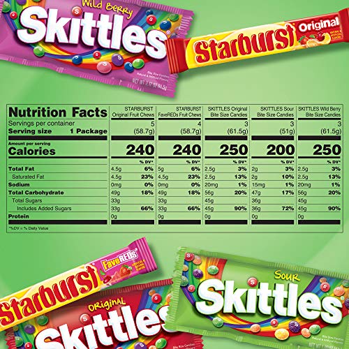 Skittles &Amp; Starburst Full Size Candy Variety Mix, Great For East