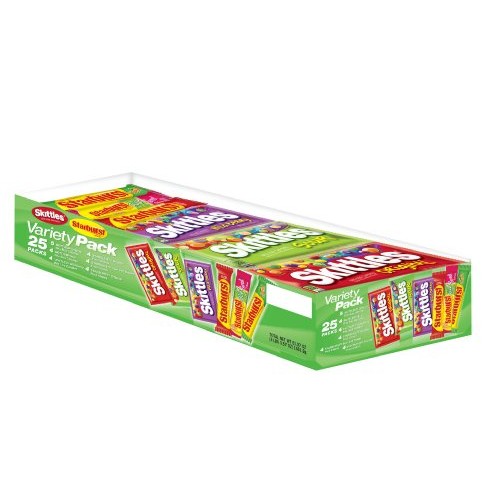 Skittles &Amp; Starburst Variety Pack, 25-Count Package