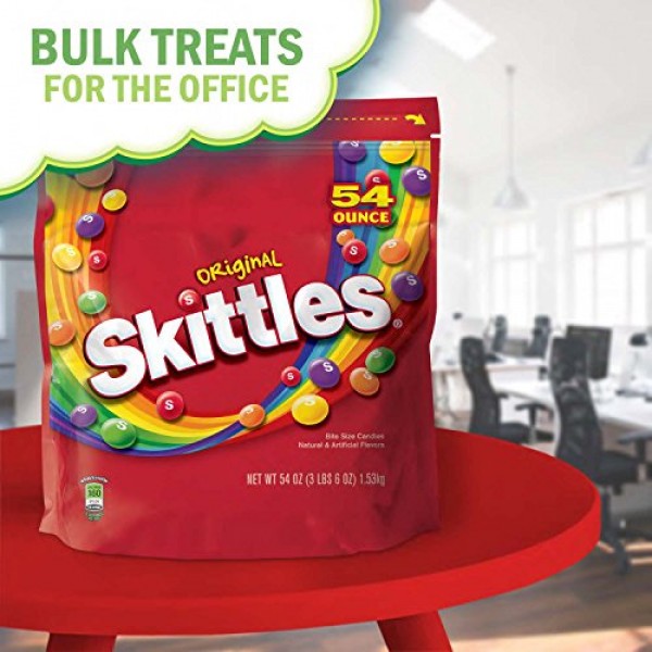 Skittles Original Fruity Candy 54-Ounce Party Size Bag