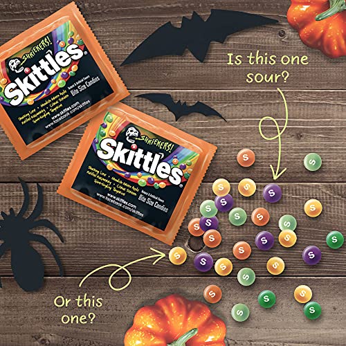 Skittles Shriekers Sour Fun Size Chewy Halloween Candy, 10.72Oz