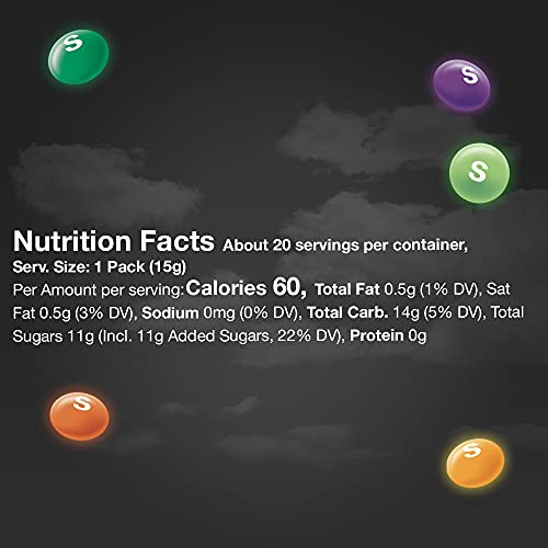 Skittles Shriekers Sour Fun Size Chewy Halloween Candy, 10.72Oz