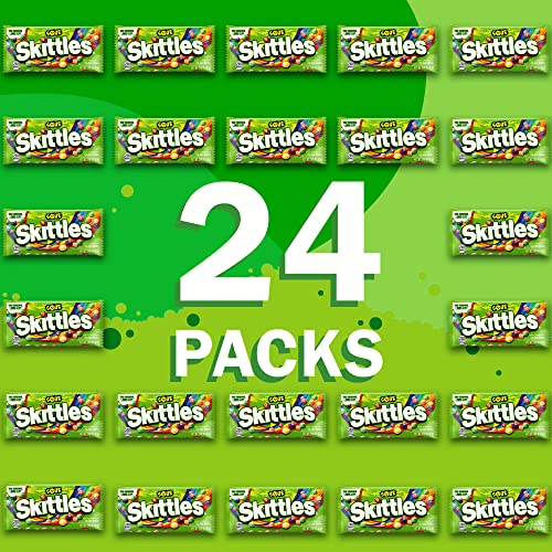 Skittles Sour Chewy Candy Bulk Pack, 1.8 Oz 24 Full Size Packs