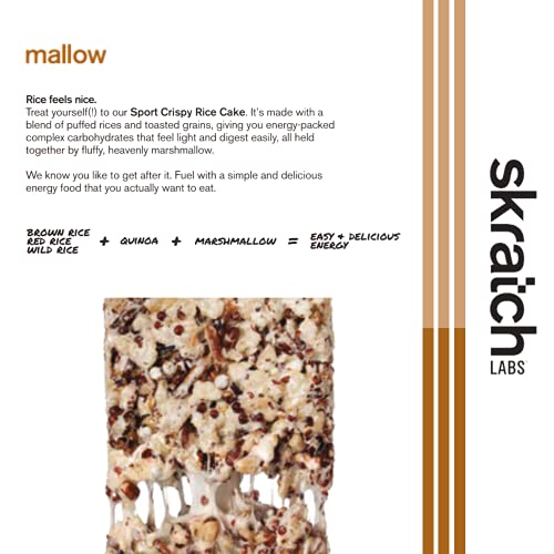 Skratch Labs Sport Crispy Rice Cake Mallow, 8-Pack Gooey Marsh
