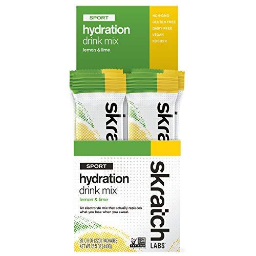 Skratch Labs Sport Hydration Drink Mix, Lemon Lime 20 Single Se