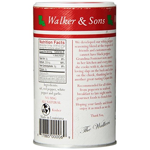 One 8 Oz Slap Ya Mama Cajun Seasoning White Pepper Blend