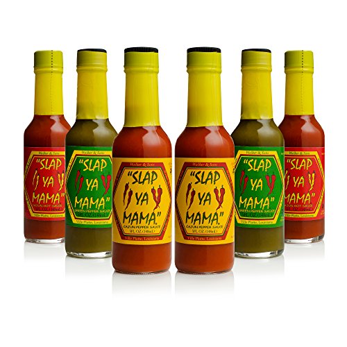 Slap Ya Mama Hot Sauce Combo 2 Pepper Sauce, 2 Hot Sauce, 2 Jal