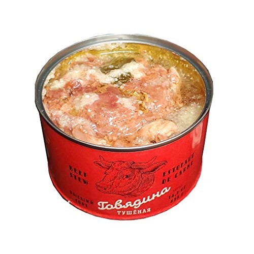 Beef Stew Canned 14.1 Ounce / 400 Gram Tushonka. 100% Natura
