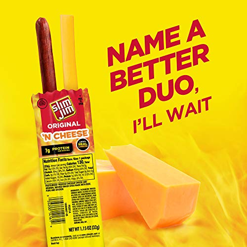 Slim Jim Cheese Original, 1.15 Oz Pack Of 14