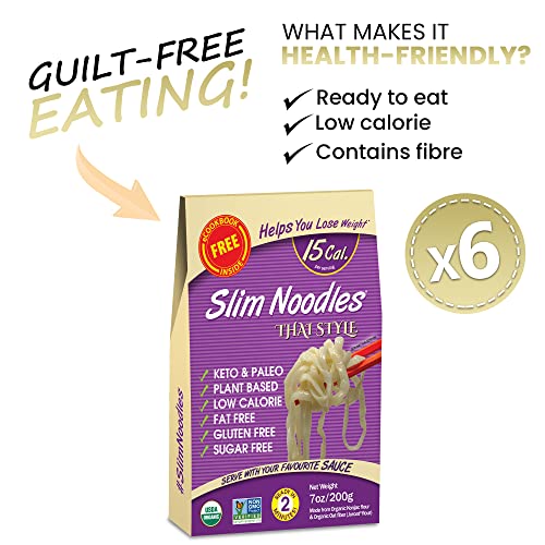 Keto Organic Thai Style Noodles - Zero Carb, Sugar &Amp; Gluten Free