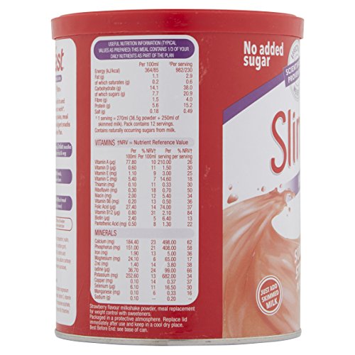 Slim-Fast Summer Strawberry Flavour Milkshake Powder - 12 Servin Slim-Fast Summer Strawberry Flavour Milkshake Powder - 12 Servin