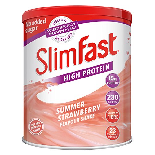 Slim-Fast Summer Strawberry Flavour Milkshake Powder - 12 Servin Slim-Fast Summer Strawberry Flavour Milkshake Powder - 12 Servin