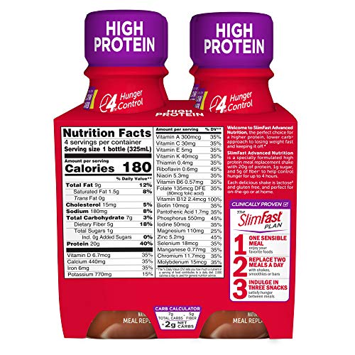 Slimfast Advanced Nutrition Creamy Chocolate Shake – Ready To Dr