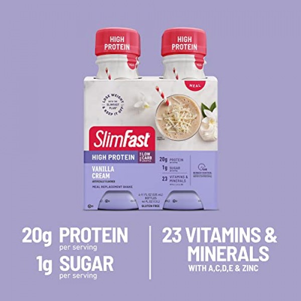 Slimfast Advanced Nutrition Meal Replacement Protein Shake, Stra