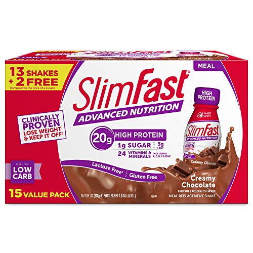SlimFast Advanced Nutrition High Protein Meal Replacement Shake,...