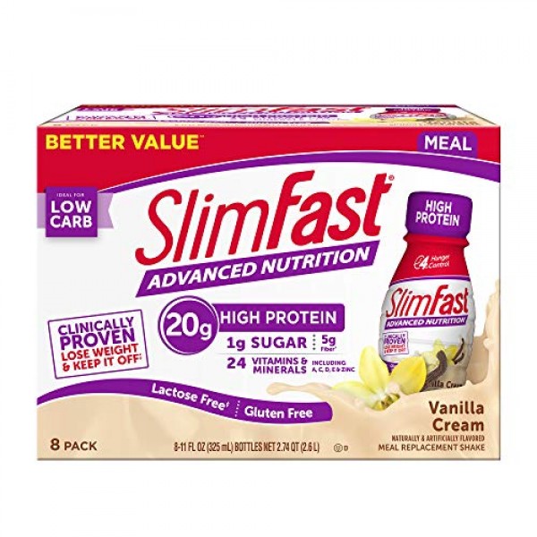 Slimfast Advanced Nutrition Vanilla Cream Shakes - Ready To Drin