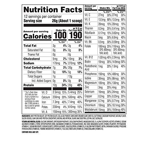 Slimfast Advanced Nutrition Vanilla Cream Smoothie Mix - Weight