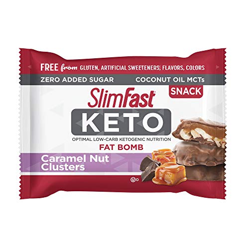 Slimfast Keto Fat Bomb Chocolate Caramel Nut Cluster 0.59 Ounce,