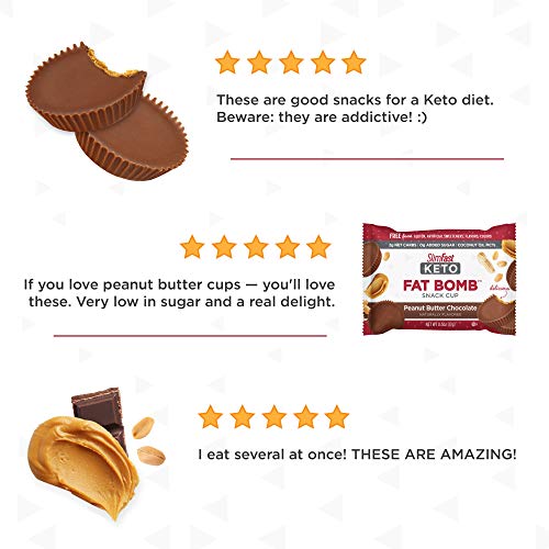 Slimfast Keto Fat Bomb Snacks, Peanut Butter Cup, Each 14 Count Slimfast Keto Fat Bomb Snacks, Peanut Butter Cup, Each 14 Count