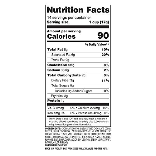 Slimfast Keto Fat Bomb Snacks - Caramel Cup - 17 Grams - 14 Coun