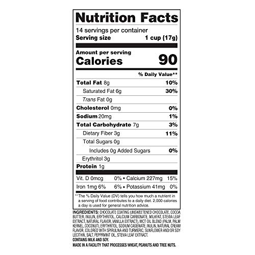 Slimfast Keto Fat Bomb Snacks, Mint Cup, 17 Grams, 14 Count Box