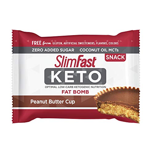 Slimfast Keto Fat Bomb Snacks, Peanut Butter Cup, 17 Grams, 14 C