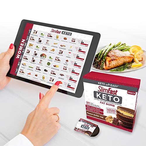 Slimfast Keto Fat Bomb Snacks, Peanut Butter Cup, 17 Grams, 14 C