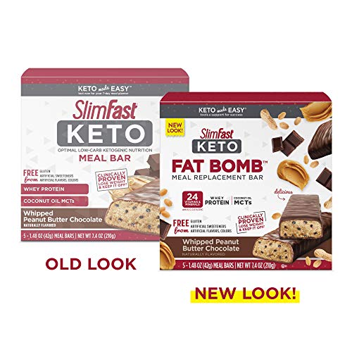 Slimfast Keto Meal Replacement Bar - Whipped Peanut Butter Choco