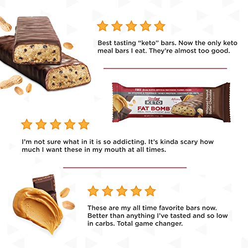 Slimfast Keto Meal Replacement Bar - Whipped Peanut Butter Choco