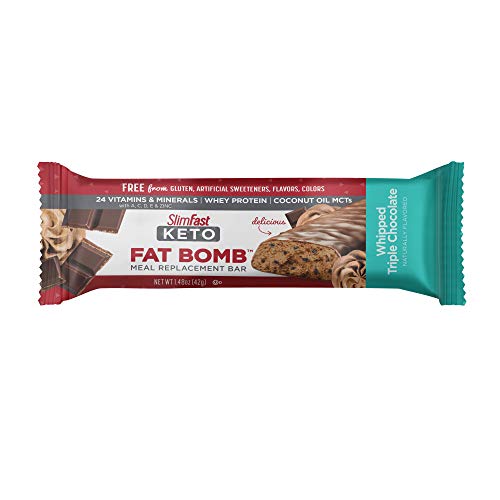 Slimfast Keto Meal Replacement Bar, Whipped Triple Pantry Friend