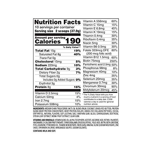 Slimfast Keto Meal Replacement Powder Fudge Brownie Batter Canis