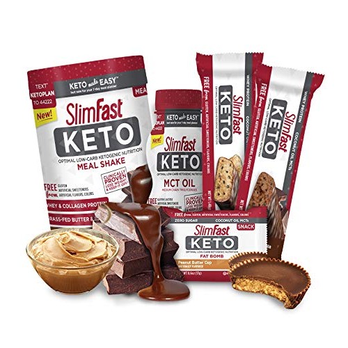 Slimfast Keto Meal Replacement Powder Fudge Brownie Batter Canis